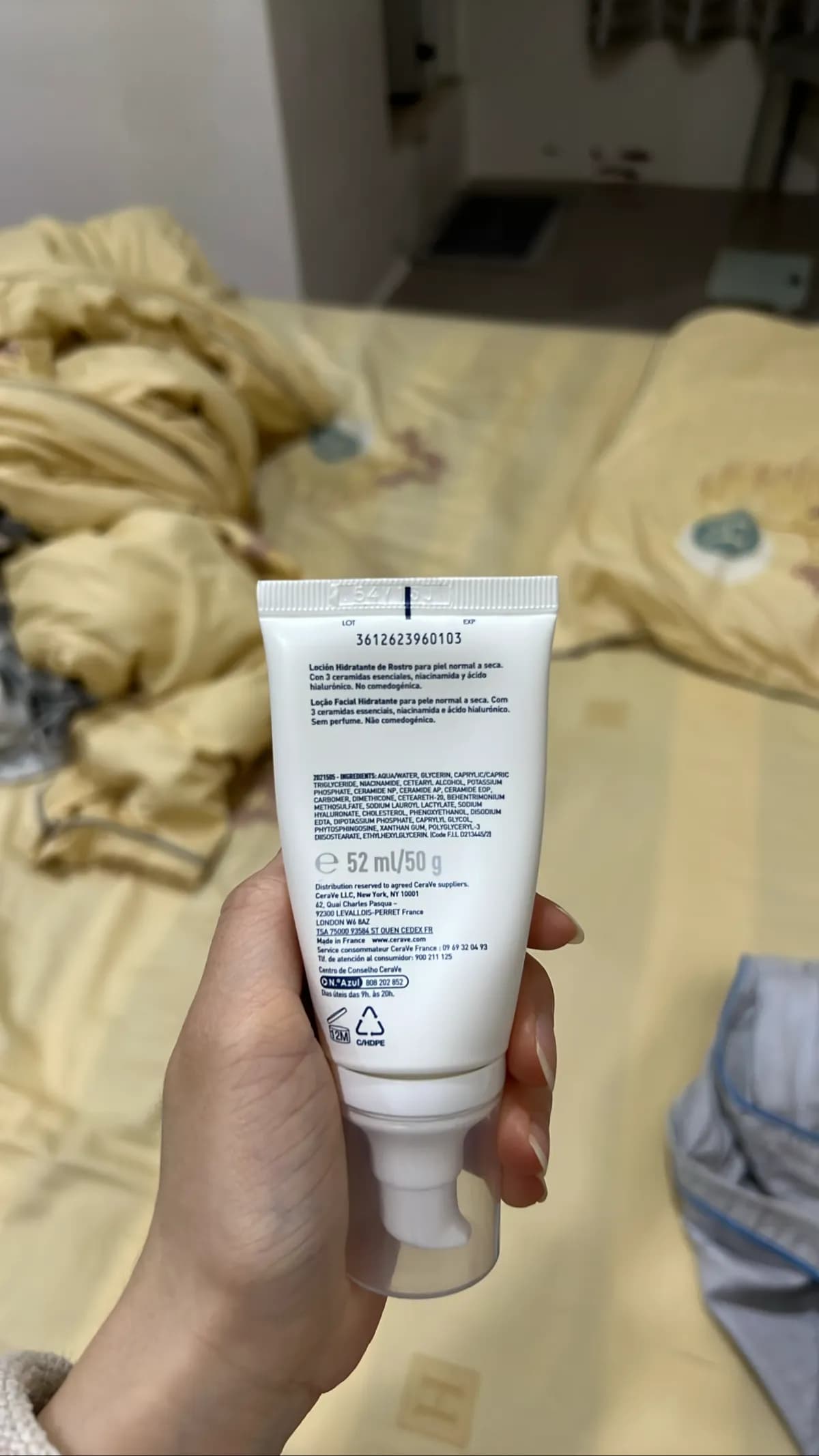 Loción Hidratante de Rostro para piel normal a seca