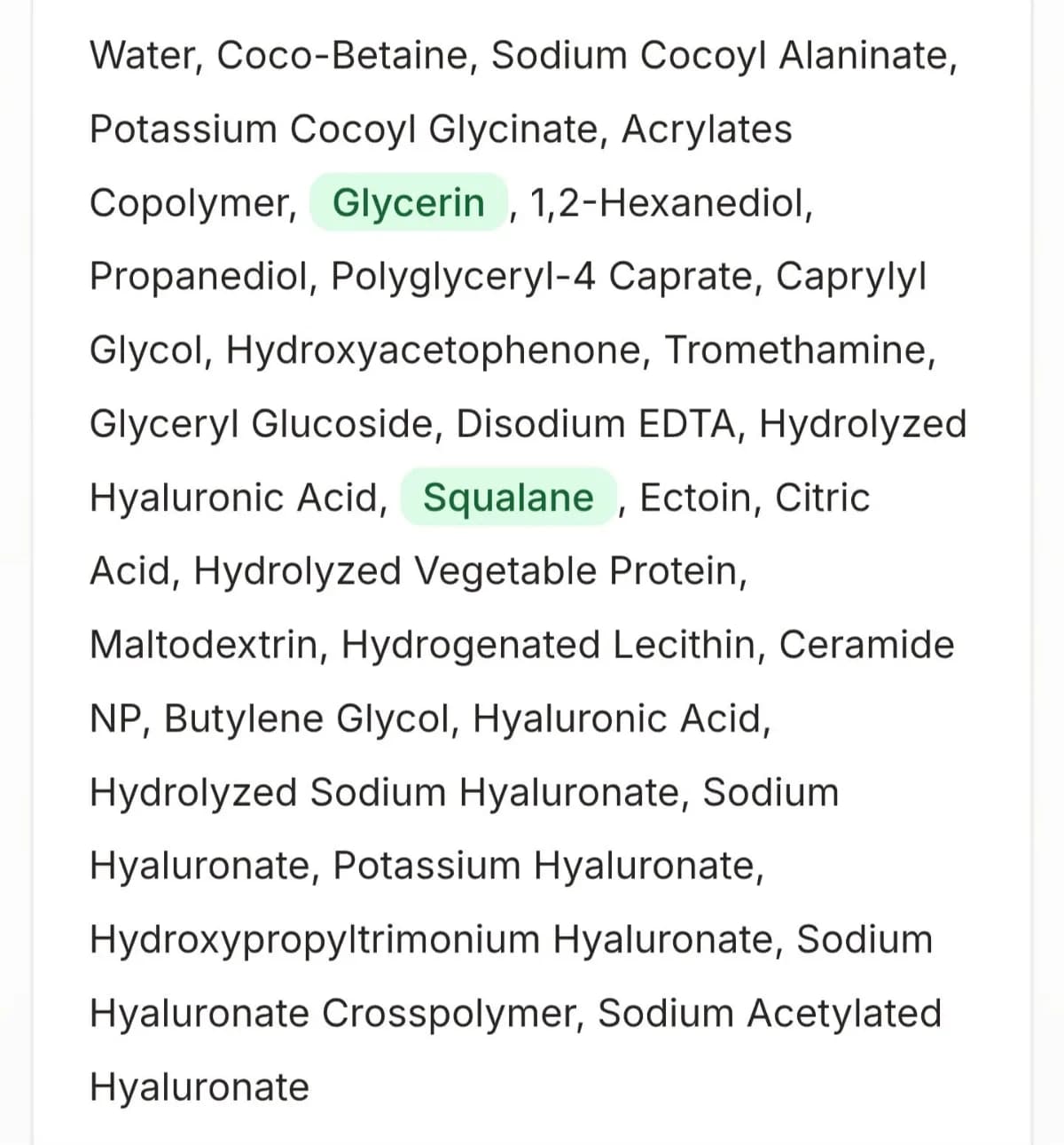 8 Hyaluronic Acid Moisturizing Gentle Gel Cleanser