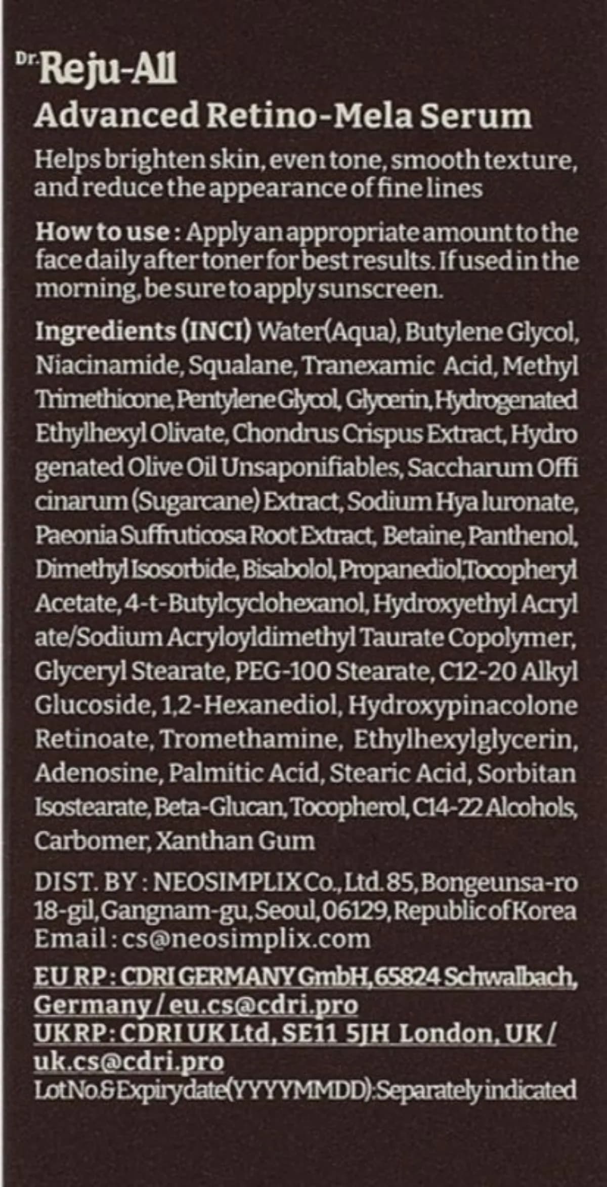 Advanced Retino-Mela Serum