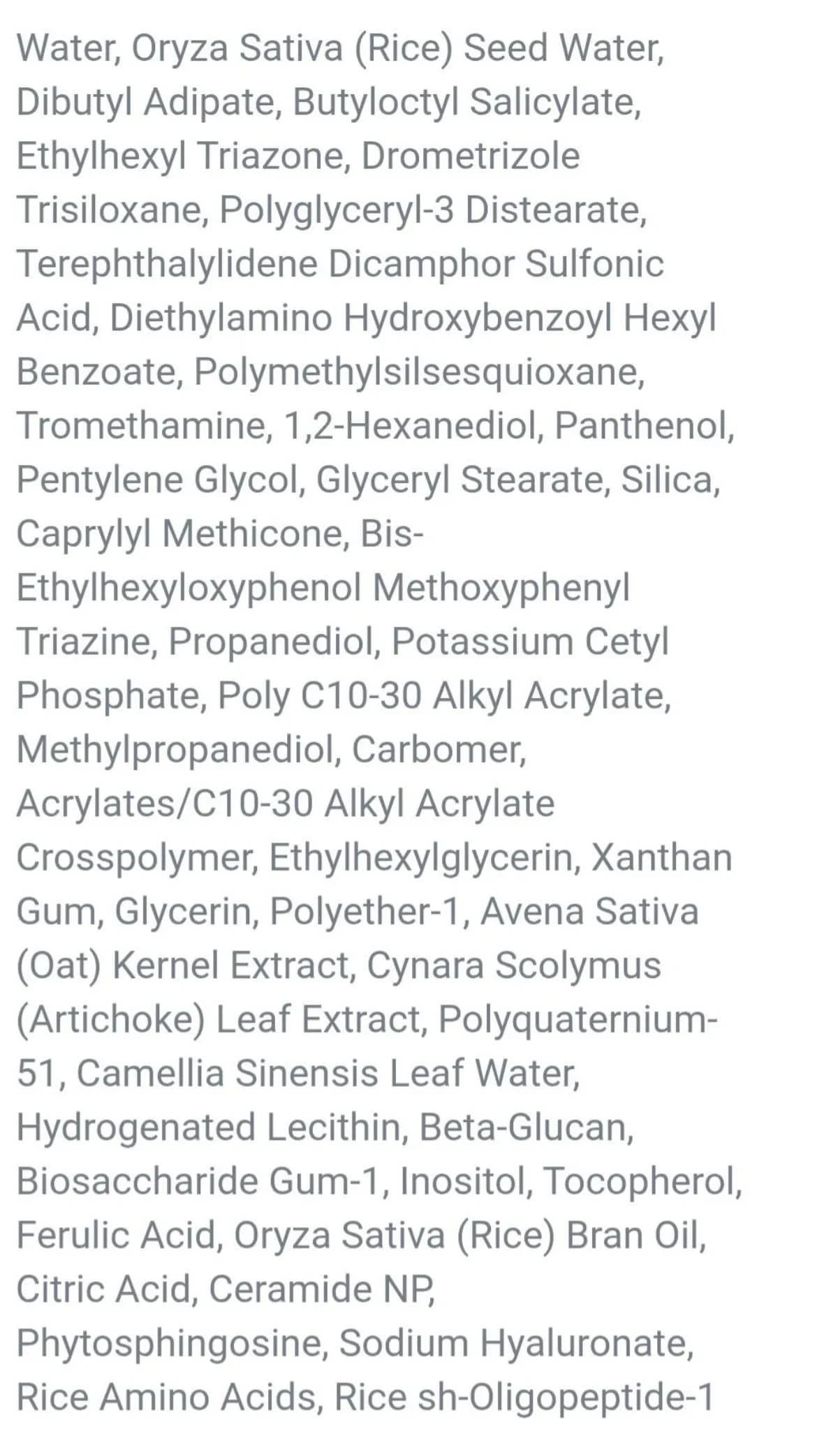 Relief Sun Aqua Fresh Rice+B5