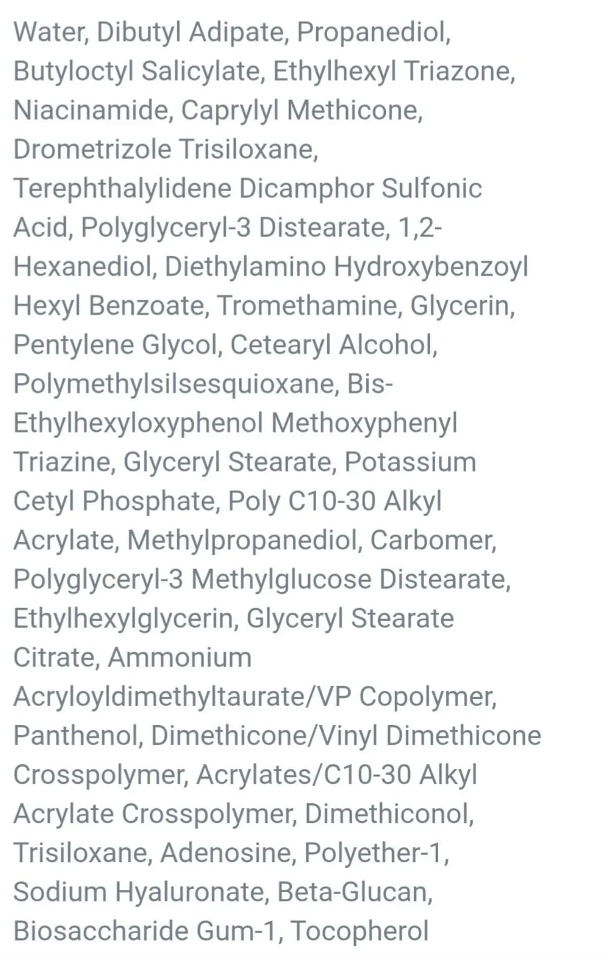 Zero-cast Moisturizing Finish Sunscreen