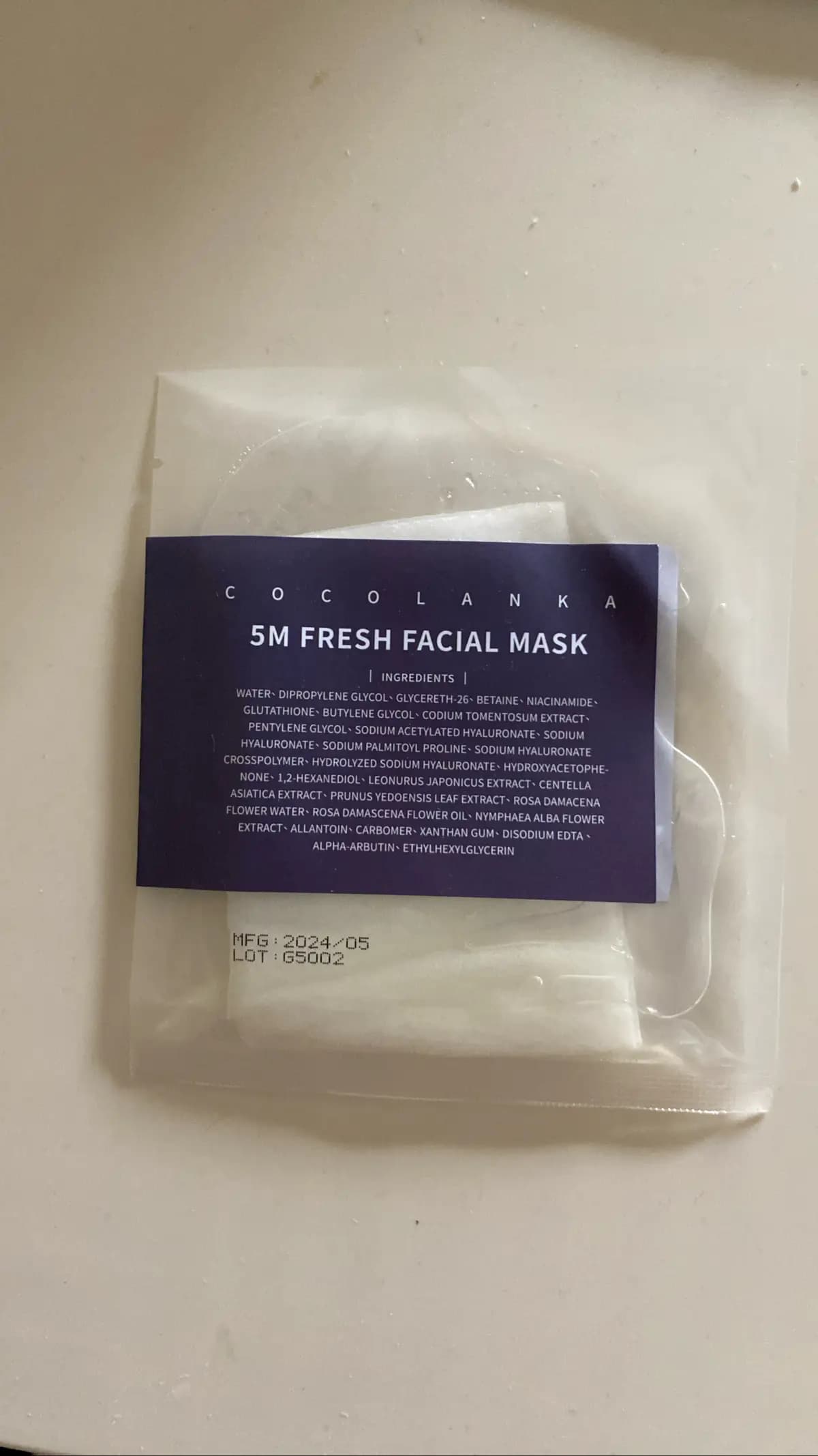 5M FRESH FACIAL MASK