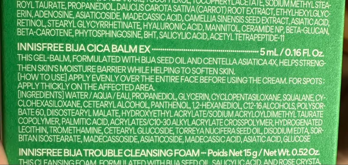 Innisfree Bija Cica Balm