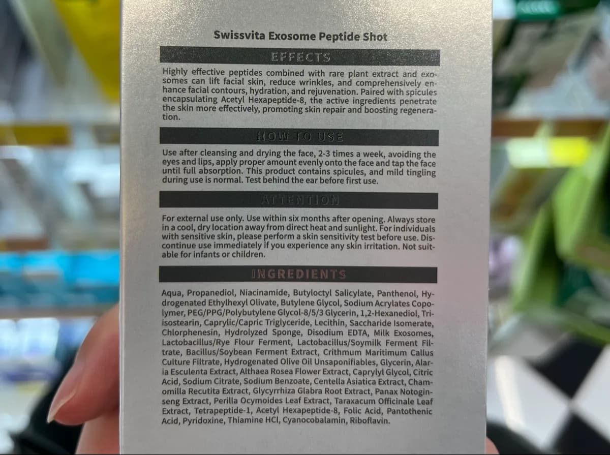 Swissvita Exosome Peptide Shot