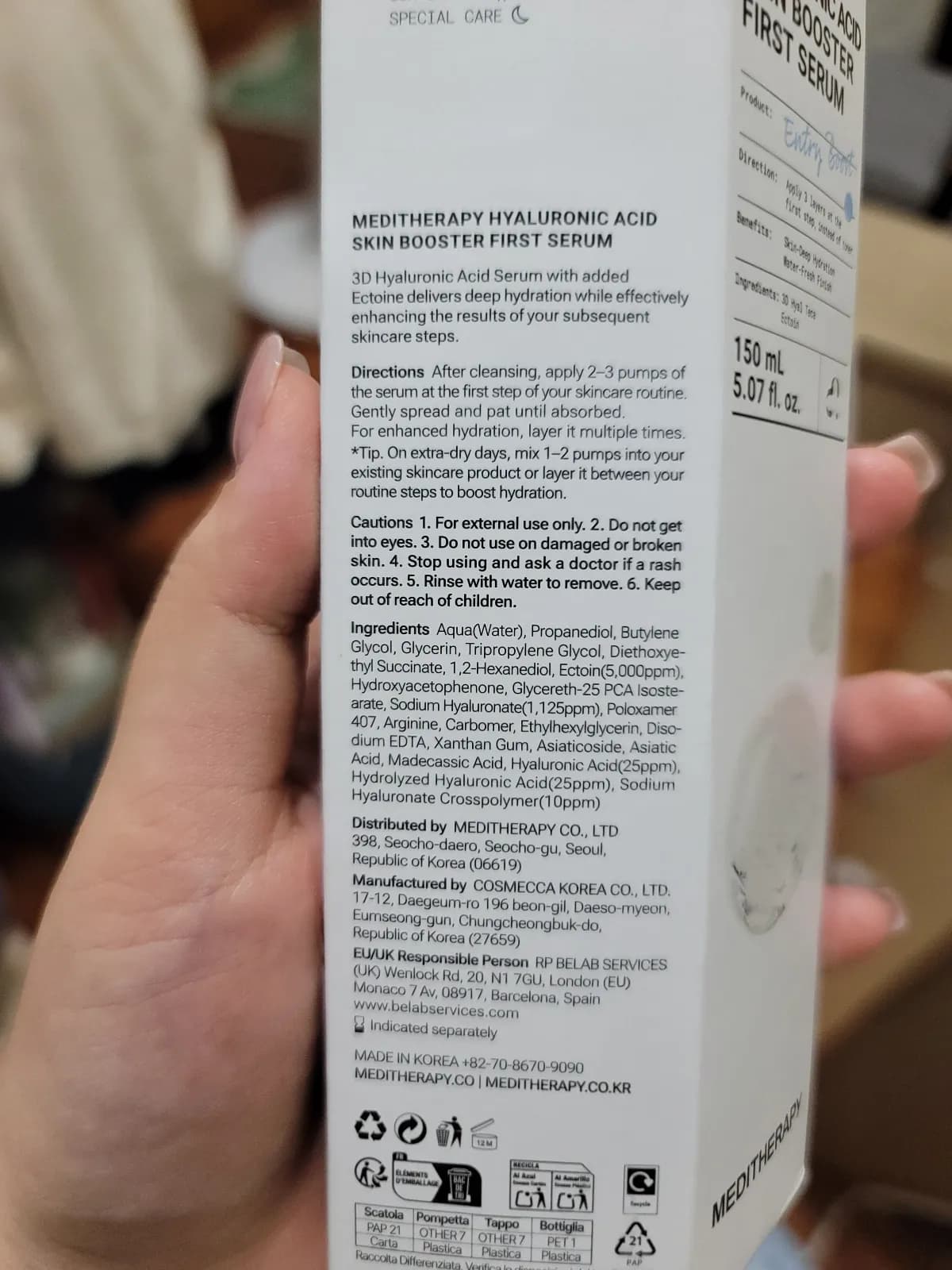 3D Hyaluronic Acid Serum with added Ectoine