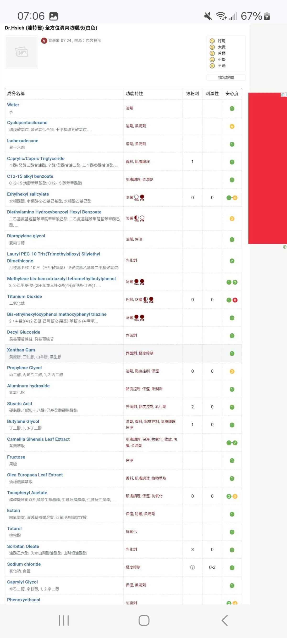 Dr.Hsieh (達特醫)全方位清爽防曬液(白色)