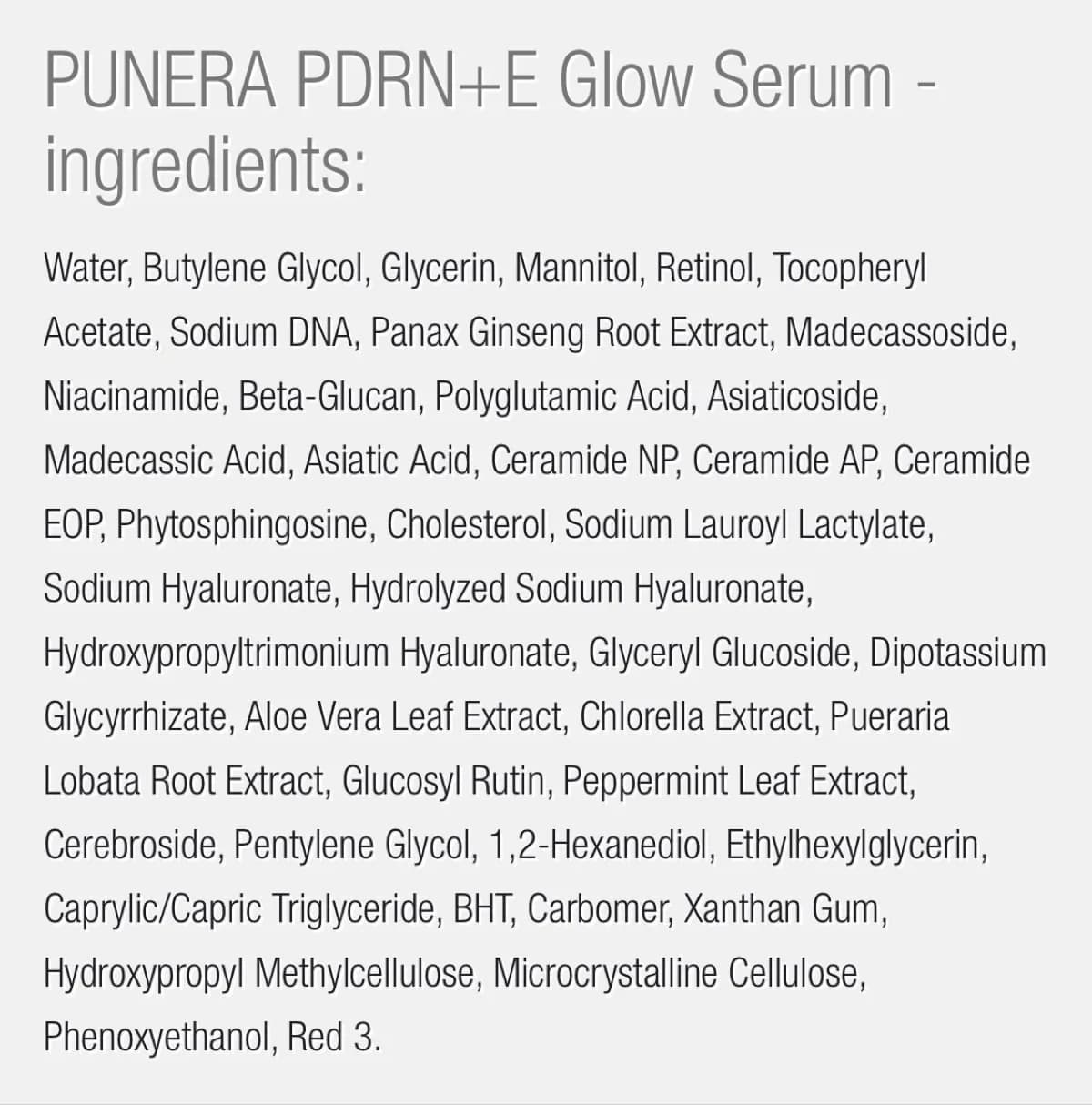 PUNERA PDRN+E Glow Serum