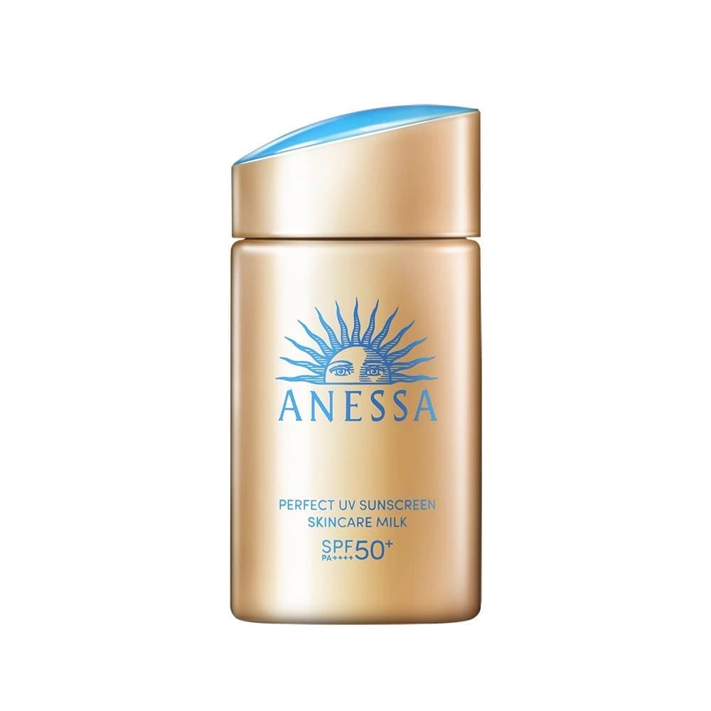 ANESSA 安耐曬金鑽高效防曬露 NA 5X (PERFECT UV SUNSCREEN SKINCARE MILK NA) - 產品正面包裝 | cosGlint
