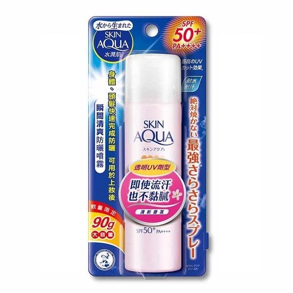 SKIN AQUA SARAFIT UV SARASARA SPRAY (AQUA FLORAL) / 曼秀雷敦水潤肌瞬間清爽防曬噴霧 (清新香氛) - 正面
