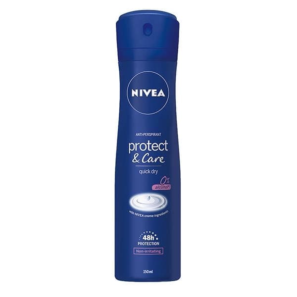 NIVEA 妮維雅 妮維雅止汗爽身噴霧 經典呵護系列 (NIVEA PROTECT & CARE SPRAY) - 產品正面包裝 | cosGlint