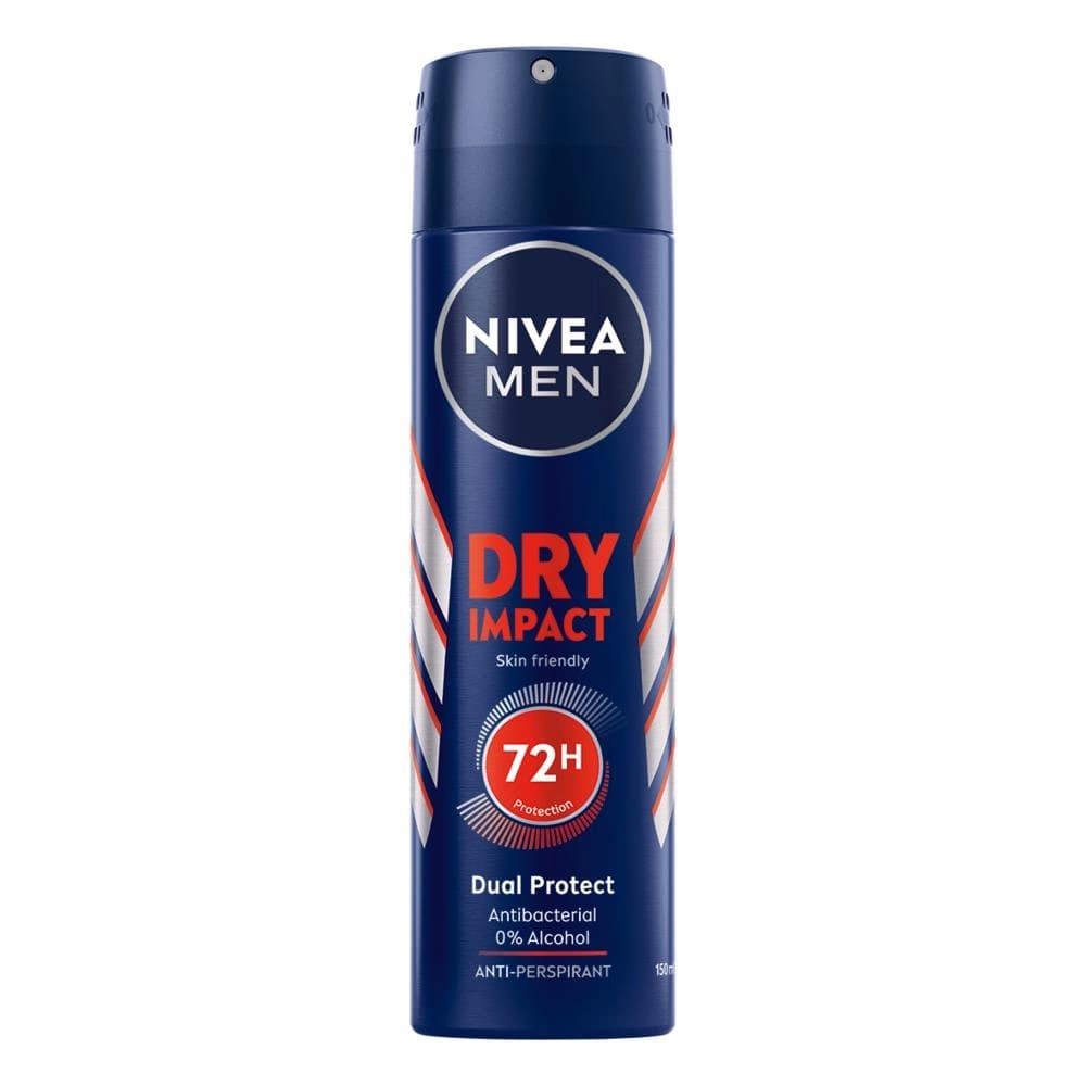 NIVEA 妮維雅 妮維雅 男士止汗爽身噴霧 乾適活力 - 產品正面包裝 | cosGlint