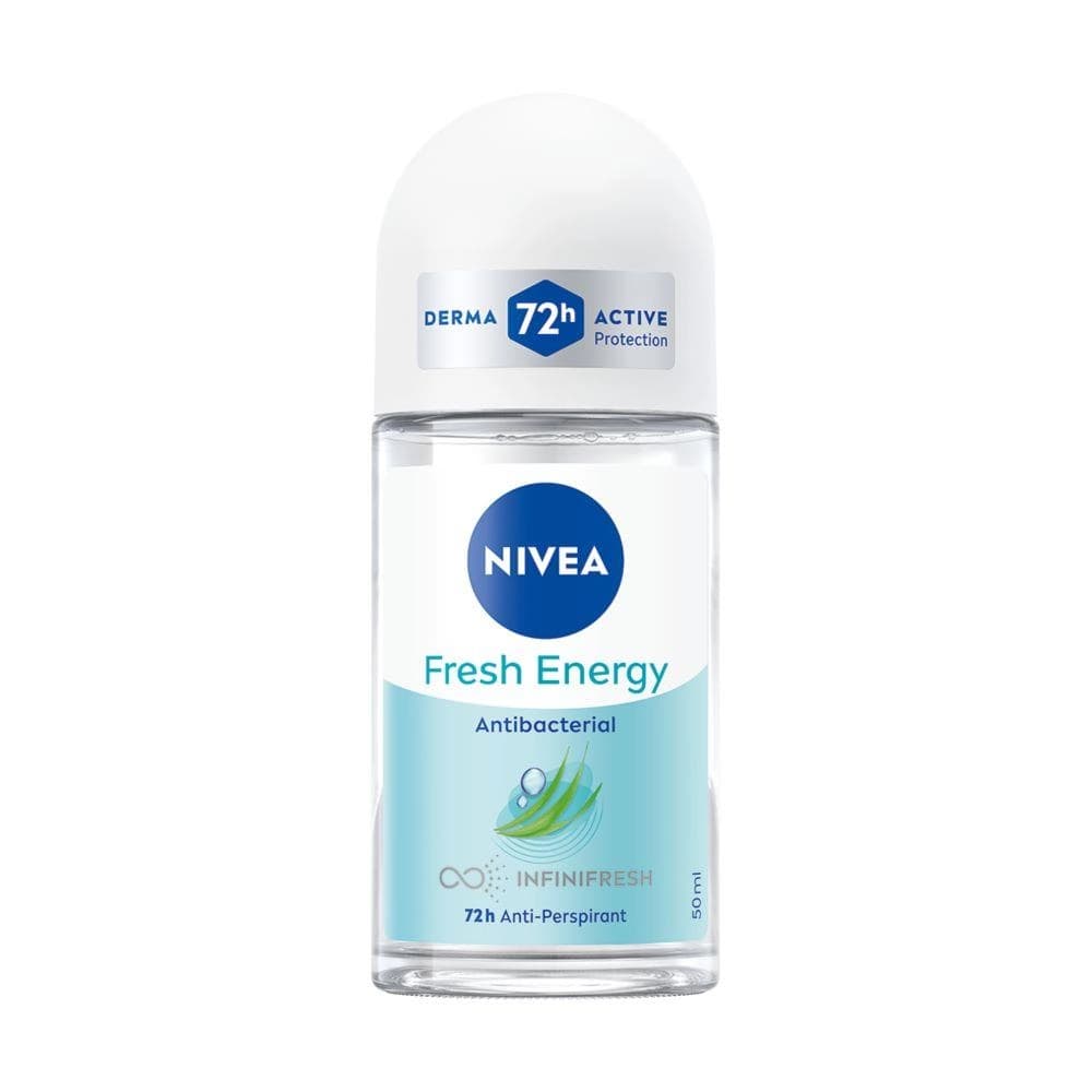 NIVEA 妮維雅 止汗爽身乳液 清新舒涼 (FRESH ENERGY ROLL-ON) - 產品正面包裝 | cosGlint