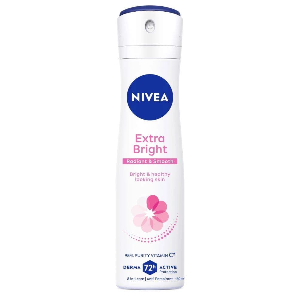 NIVEA 妮維雅 妮維雅 止汗爽身噴霧 亮白系列 (EXTRA BRIGHTENING SPRAY) - 產品正面包裝 | cosGlint