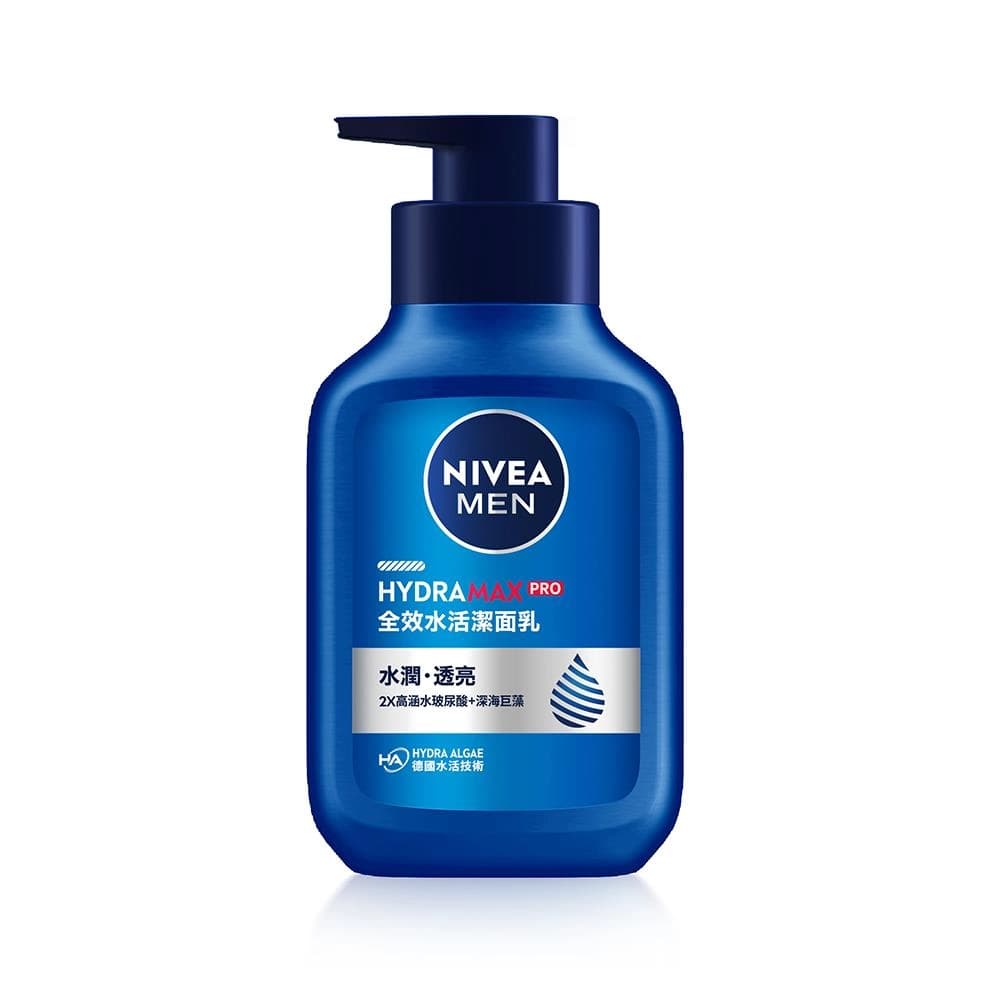 NIVEA 妮維雅 妮維雅男士全效水活潔面乳 (HYDRAMAX SERUM CLEANSER) - 產品正面包裝 | cosGlint
