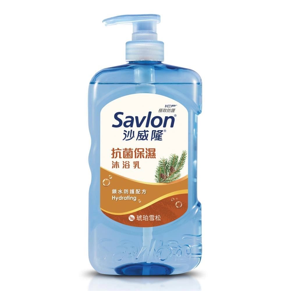 沙威隆抗菌保濕沐浴乳-琥珀雪松 - 正面