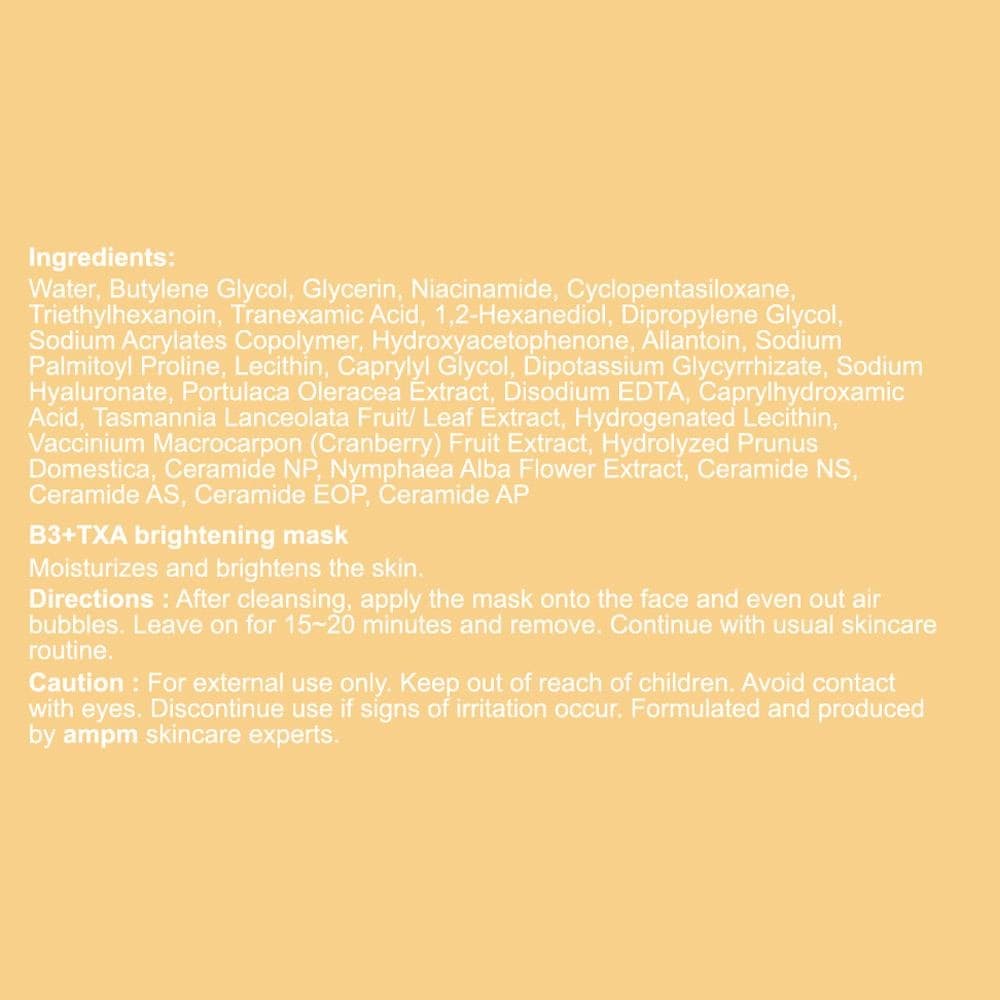 B3+TXA brightening mask