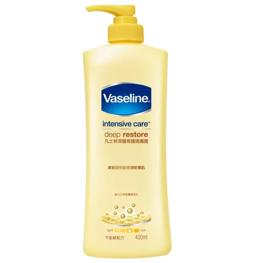 Vaseline 凡士林 Intensive Care Deep Restore Body Lotion - 產品正面包裝 | cosGlint