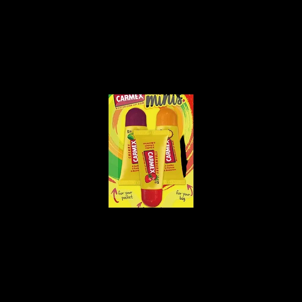 CARMEX 小蜜媞防曬 SPF15 修護唇膏 minis.組 - 產品正面包裝 | cosGlint