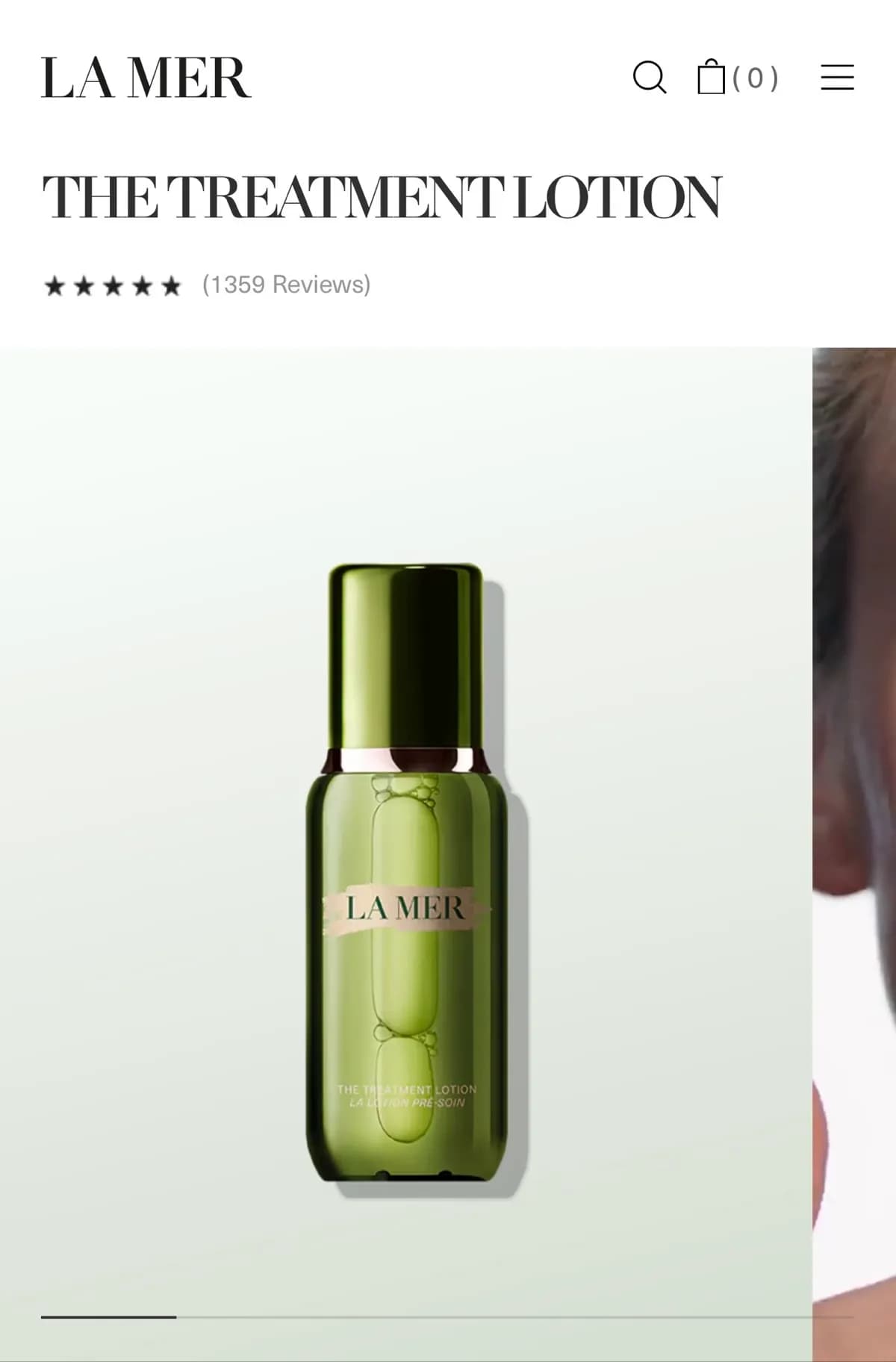 La mer treatment lotion
