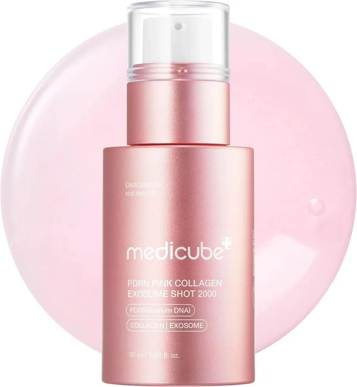MEDICUBE PDRN PINK COLLAGEN EXOSOME SHOT SERUM - 產品正面包裝 | cosGlint