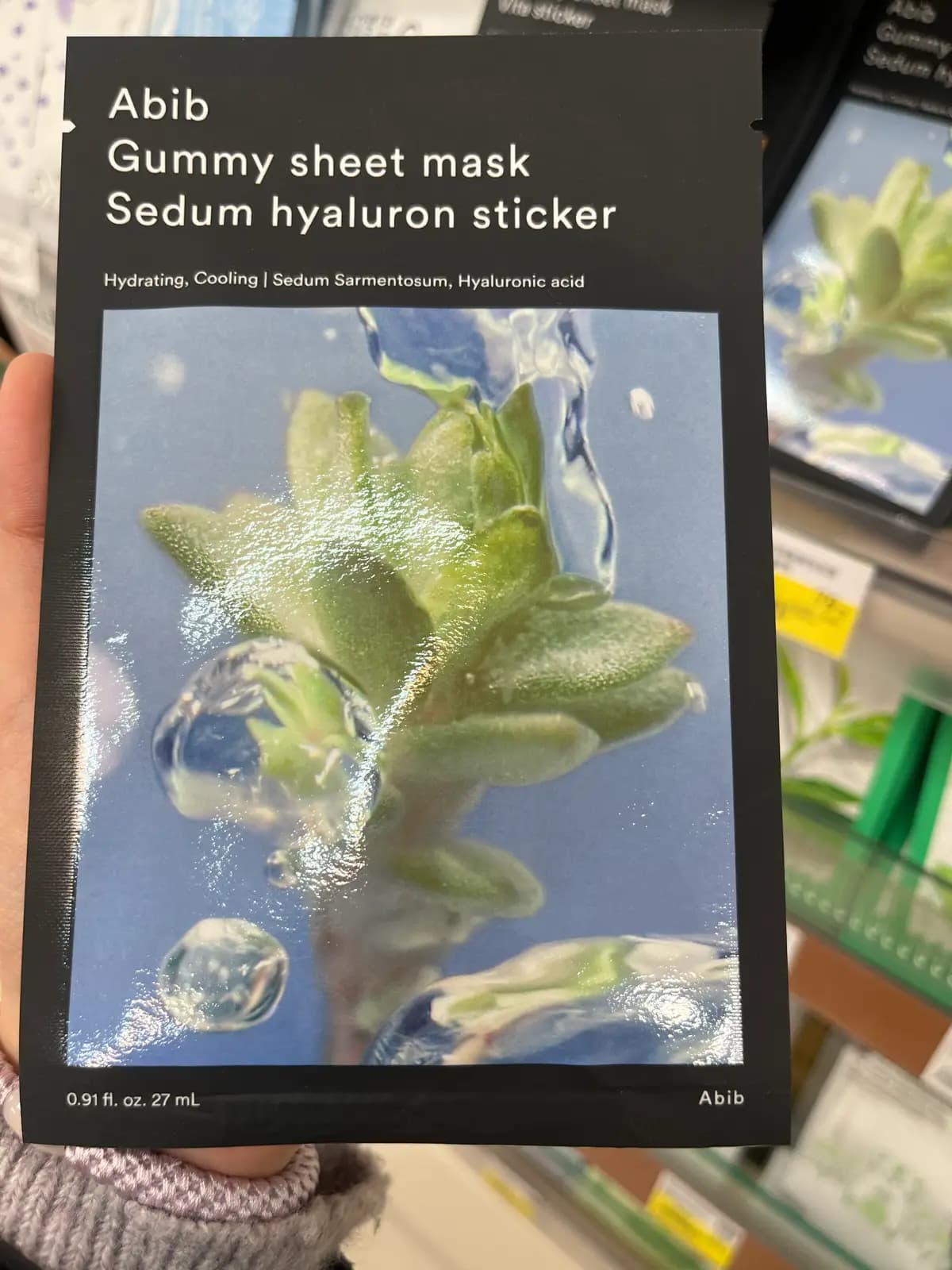 Abib Gummy sheet mask Sedum hyaluron sticker