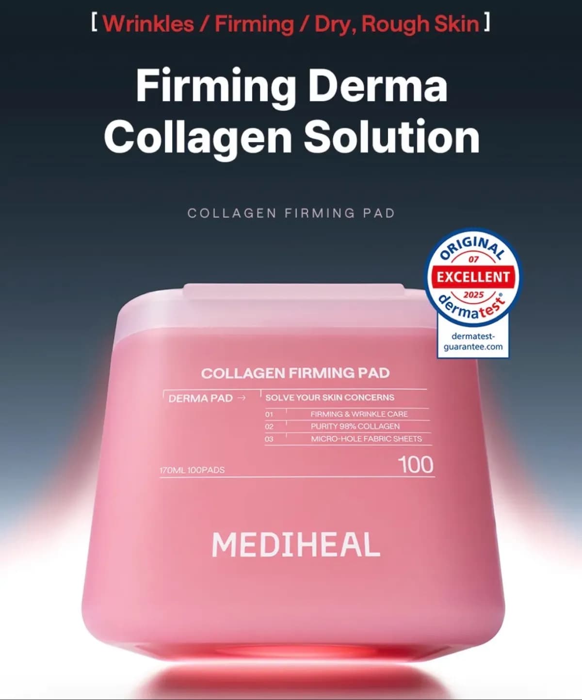 mediheal collagen firming  pad