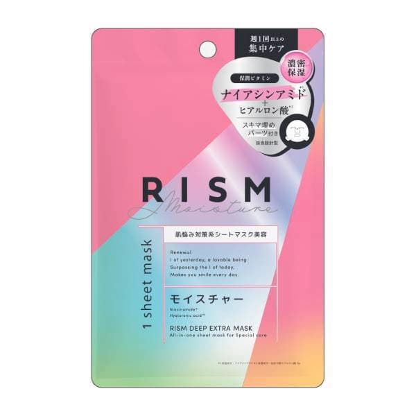 RISM 日本RISM菸鹼醯胺滋潤肌膚面膜 1入34ml - 產品正面包裝 | cosGlint