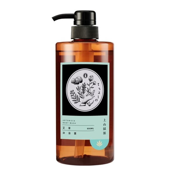 上山採藥 上山採藥艾草沐浴露 600ml - 產品正面包裝 | cosGlint