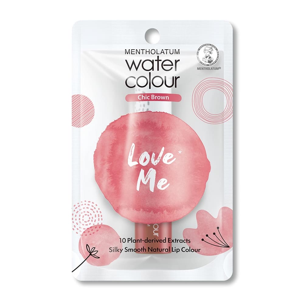 Mentholatum 曼秀雷敦 曼秀雷敦Water Color水彩潤唇膏-柔暮棕 - 產品正面包裝 | cosGlint