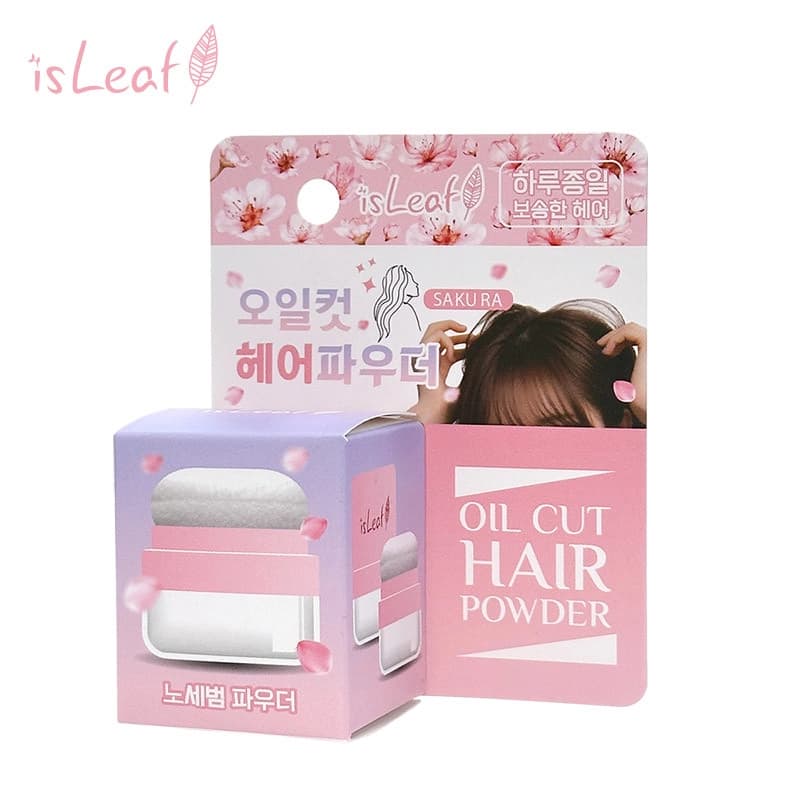 韓國isLeaf清爽控油蓬蓬粉-櫻花5g - 正面