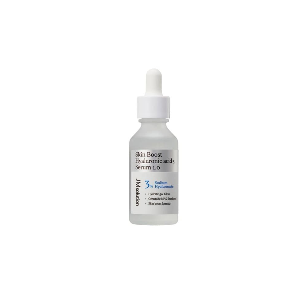 JMsolution JM SOLUTION Skin Boost 3% 玻尿酸精華 1.0 - 產品正面包裝 | cosGlint