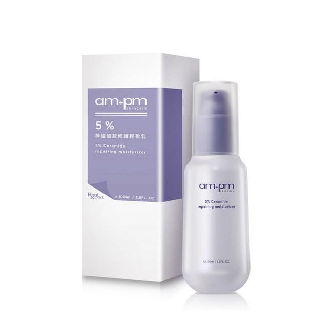 am+pm skincare ampm5%神經醯胺修護輕盈乳100ml - 產品正面包裝 | cosGlint