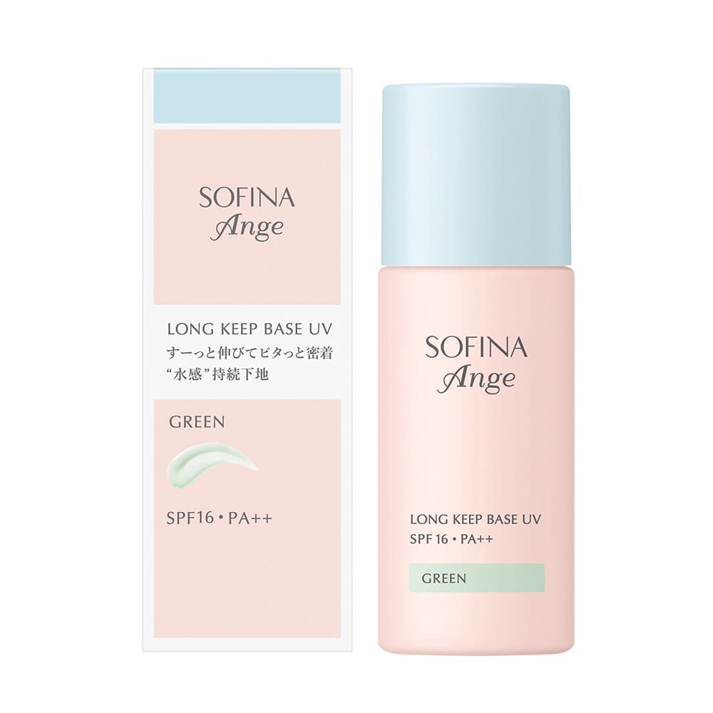 SOFINA Ange 蘇菲娜漾緁水感控油校色粧前乳 白皙綠 25ml - 產品正面包裝 | cosGlint
