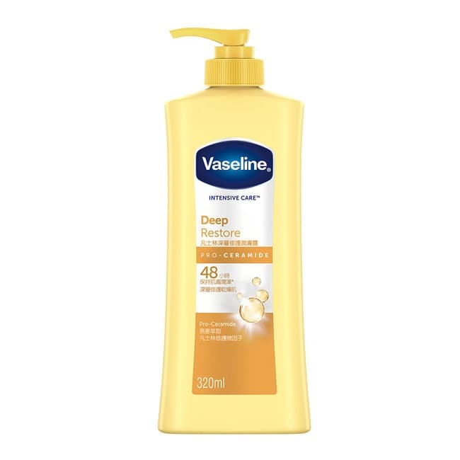 Vaseline 凡士林 Vaseline凡士林 深層修護潤膚露 320ML - 產品正面包裝 | cosGlint
