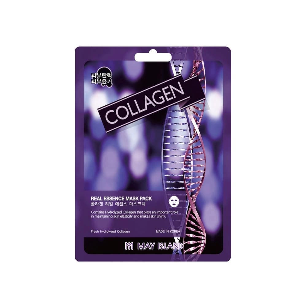MAY ISLAND 可可思 膠原緊緻精華面膜（單片） - 產品正面包裝 | cosGlint