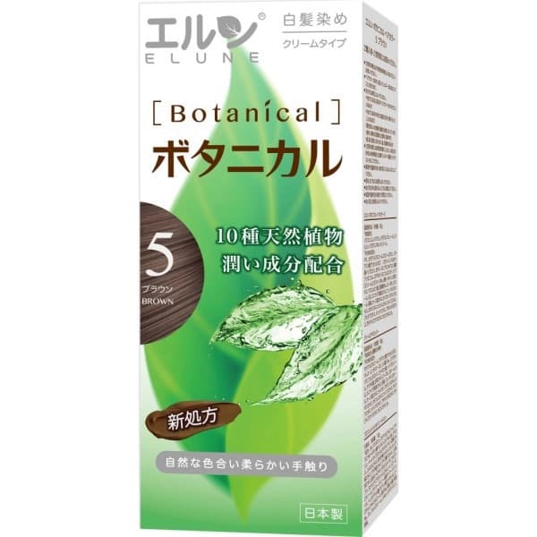 ELUNE 伊露恩 伊露恩草本染髮霜 5 栗色 - 產品正面包裝 | cosGlint