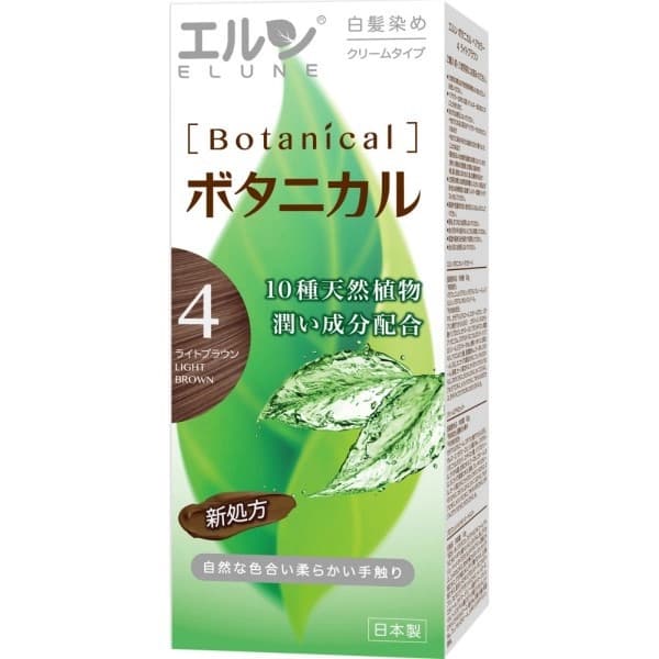 ELUNE 伊露恩 伊露恩草本染髮霜 4 淺栗色 - 產品正面包裝 | cosGlint