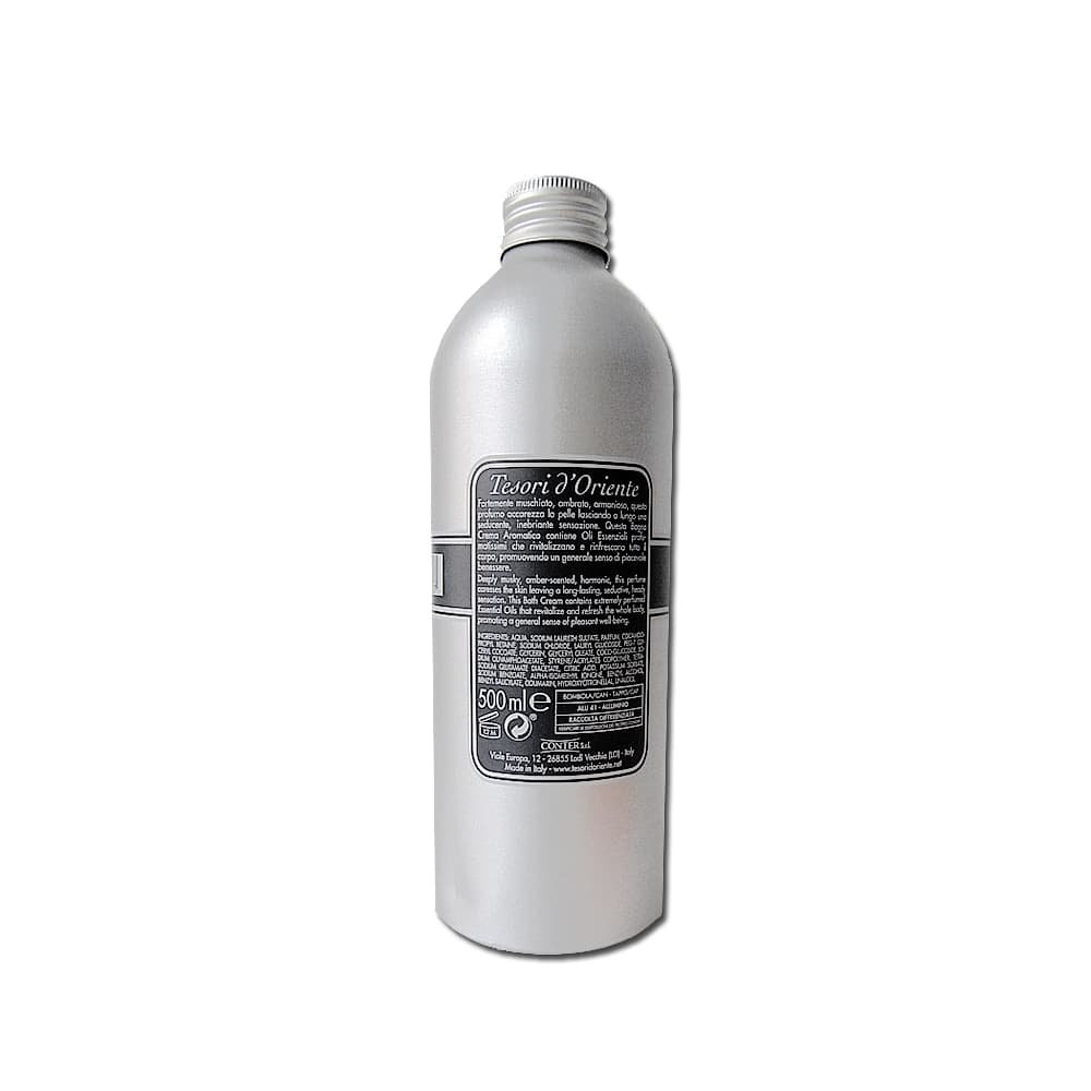 【義大利TesoridOriente東方寶石】植萃精油香氛潔膚沐浴乳-白麝香500ml/瓶(環保鋁製瓶裝，香水沐浴露，身體潤膚美肌清潔乳，男女適用)
