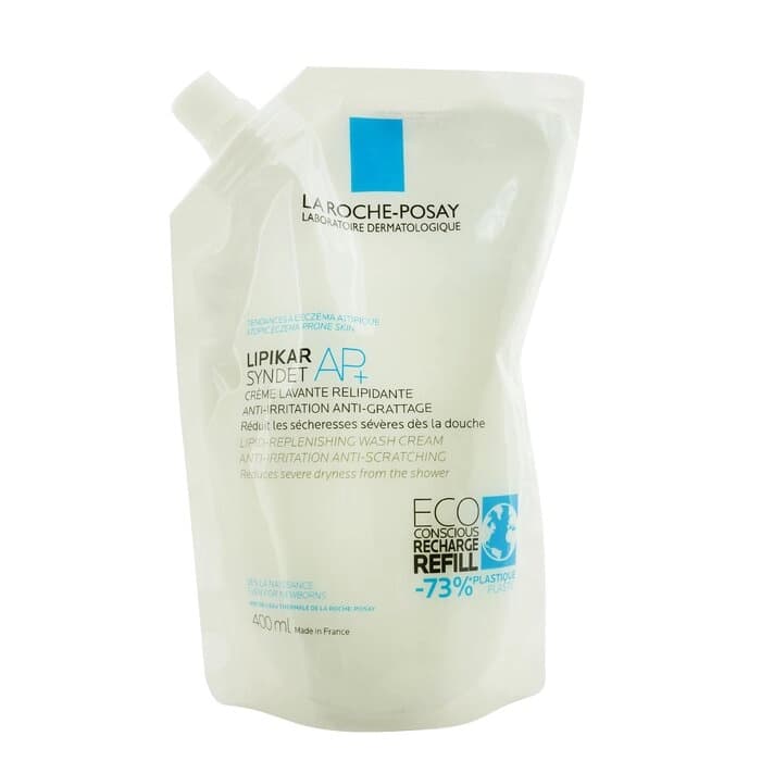 La Roche Posay La Roche Posay Lipikar Syndet AP+ 全效抗敏修護沐浴乳 環保補充裝 400ml/13.3oz - 產品正面包裝 | cosGlint