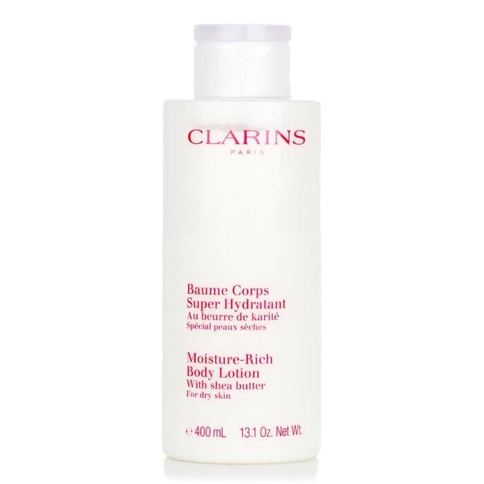 Clarins 克蘭詩 (嬌韻詩) Clarins 克蘭詩 (嬌韻詩) 柔潤身體乳(乾燥膚質) New Moisture-Rich Body Lotion 特大容量 限量版 400ml/14oz - 產品正面包裝 | cosGlint