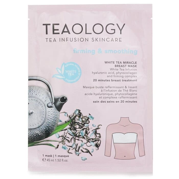 Teaology Teaology 白茶奇蹟胸部緊膚平滑護理膜 45ml/1.52oz - 產品正面包裝 | cosGlint