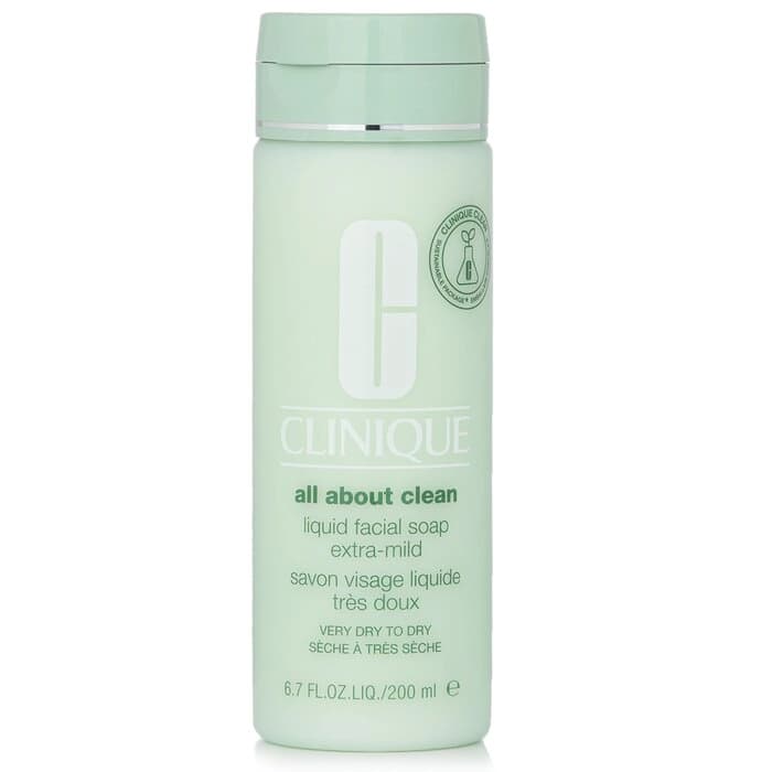 Clinique 倩碧 Clinique 倩碧 專屬清潔液體潔面皂超溫和 - 非常乾燥至乾性皮膚 200ml/6.7oz - 產品正面包裝 | cosGlint