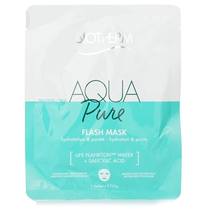 Biotherm 碧兒泉 Biotherm 碧兒泉 Aqua Pure Flash面膜 1sachet - 產品正面包裝 | cosGlint