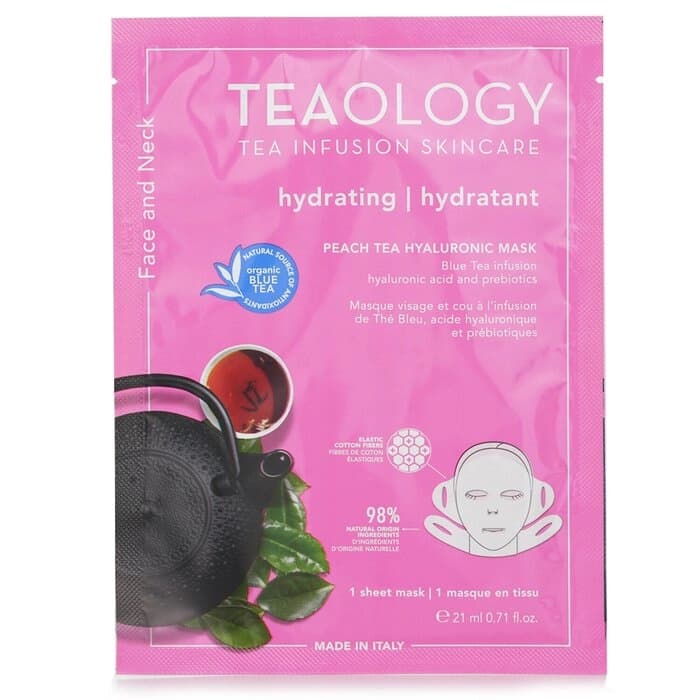 Teaology 桃茶透明質酸面及頸膜 21ml/0.17oz