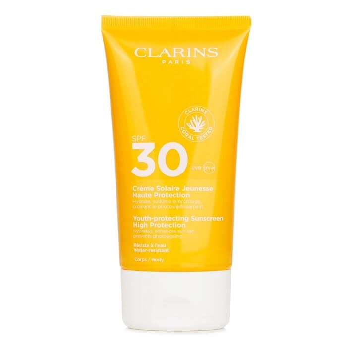 Clarins 克蘭詩 (嬌韻詩) Clarins 克蘭詩 (嬌韻詩) Youth Sun Cream High Protection SPF 30 150ml - 產品正面包裝 | cosGlint