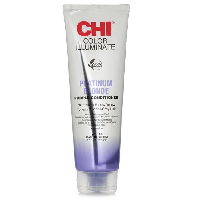 CHI CHI Ionic Color 亮麗護髮素 - # Platinum Blonde 251ml/8.5oz - 產品正面包裝 | cosGlint