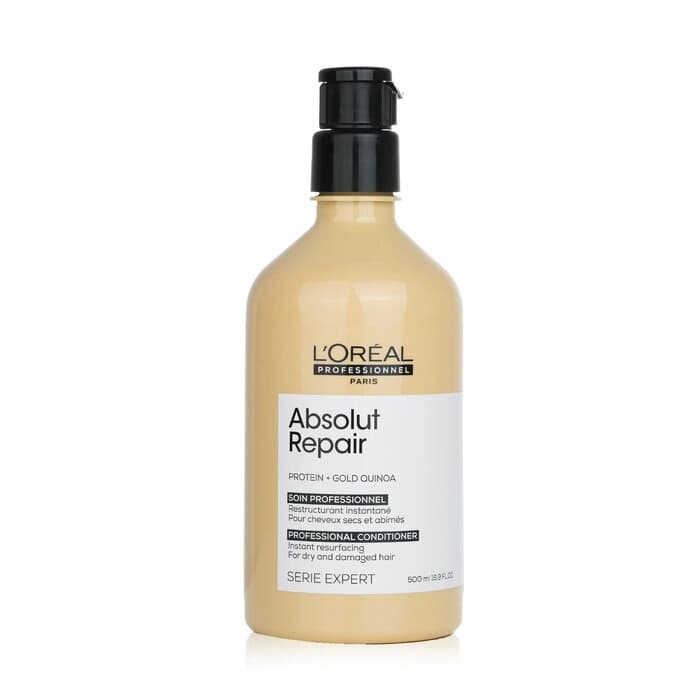 L'Oreal 萊雅 專業護髮專家 - 絕對修復黃金藜麥+蛋白質即時重塑護髮素 (乾性及受損髮質適用) 500ml/16.9oz