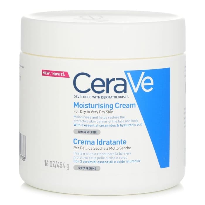 CeraVe CeraVe 長效滋潤修復霜 乾性至極乾性皮膚 454g/16oz - 產品正面包裝 | cosGlint