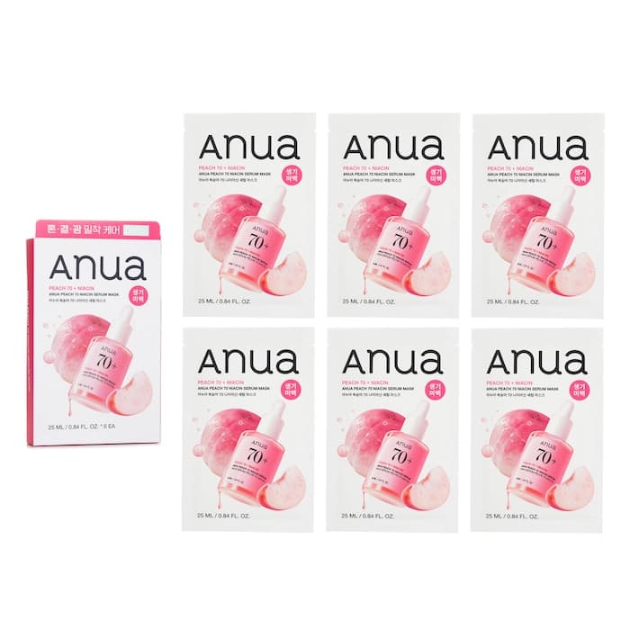 Anua Peach 70 Niacin Serum Mask 6 x 25ml