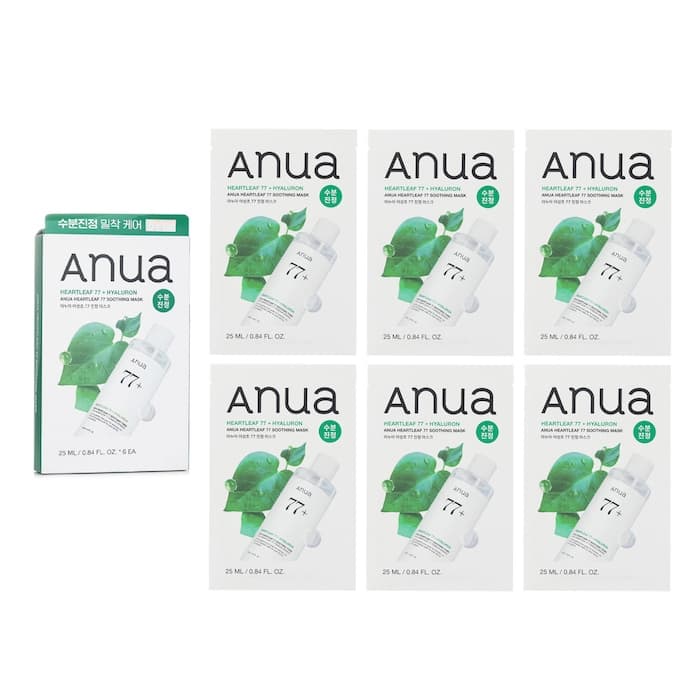 Anua Heartleaf 77 Soothing Mask 6 x 25ml